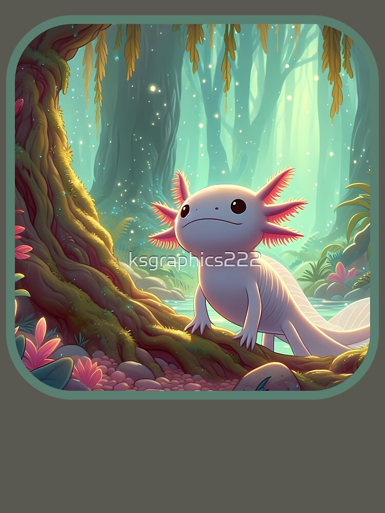 Axolotl Art #64 | Axolotl Lovers by ksgraphics222 T-Shirts, Hoodie, Sweatshirt | BlankRebels.com (Image 3)