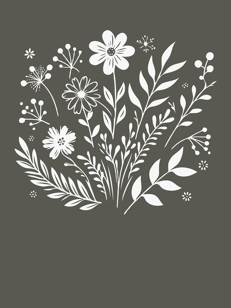 Minimalist Floral Flowers AestheticTees Floral Shirts Wild Flowers T-Shirts, Hoodie, Sweatshirt