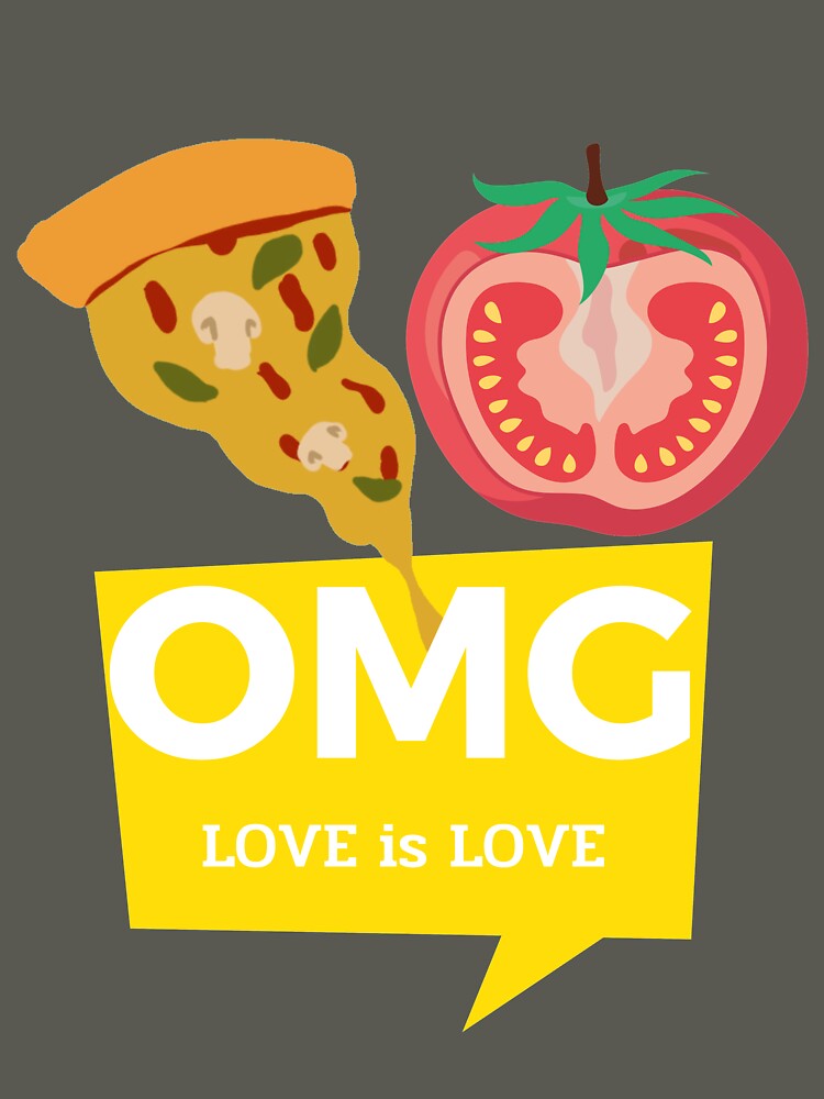 Love Is Love Tomato Pizza, foodie Pizza by plaiyshop T-Shirts, Hoodie, Sweatshirt | BlankRebels.com (Image 3)