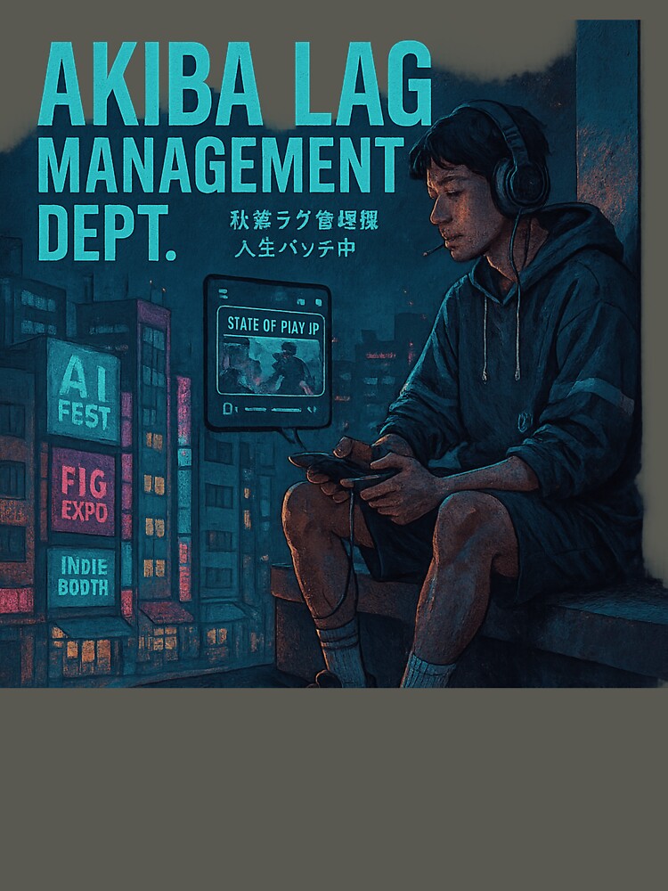 Akiba Lag Management Dept – Tokyo Gamer Night by POD DYNASTY T-Shirts, Hoodie, Sweatshirt | BlankRebels.com (Image 3)