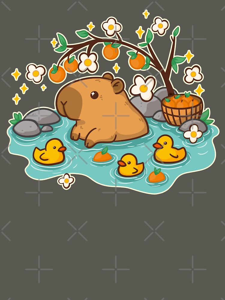 capybara springs by hunnydoll T-Shirts, Hoodie, Sweatshirt | BlankRebels.com (Image 3)