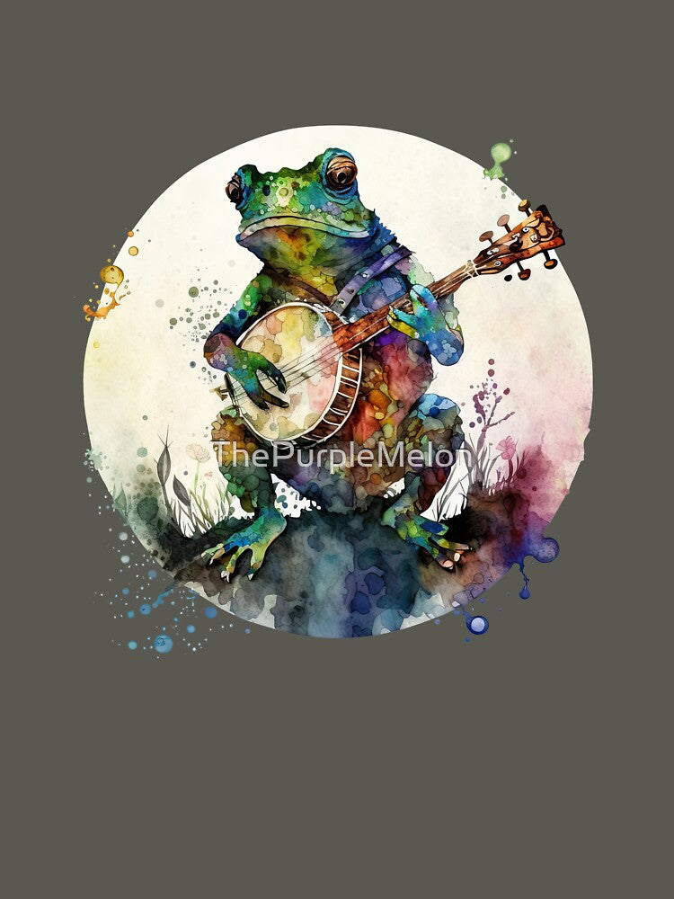 Frog Strummin': Get Hoppin' with the Frog Banjo Collection! by ThePurpleMelon T-Shirts, Hoodie, Sweatshirt (Image 3)