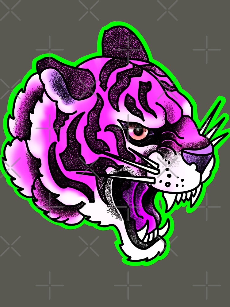 Purple tiger tattoo style by weilertsen T-Shirts, Hoodie, Sweatshirt | BlankRebels.com (Image 3)