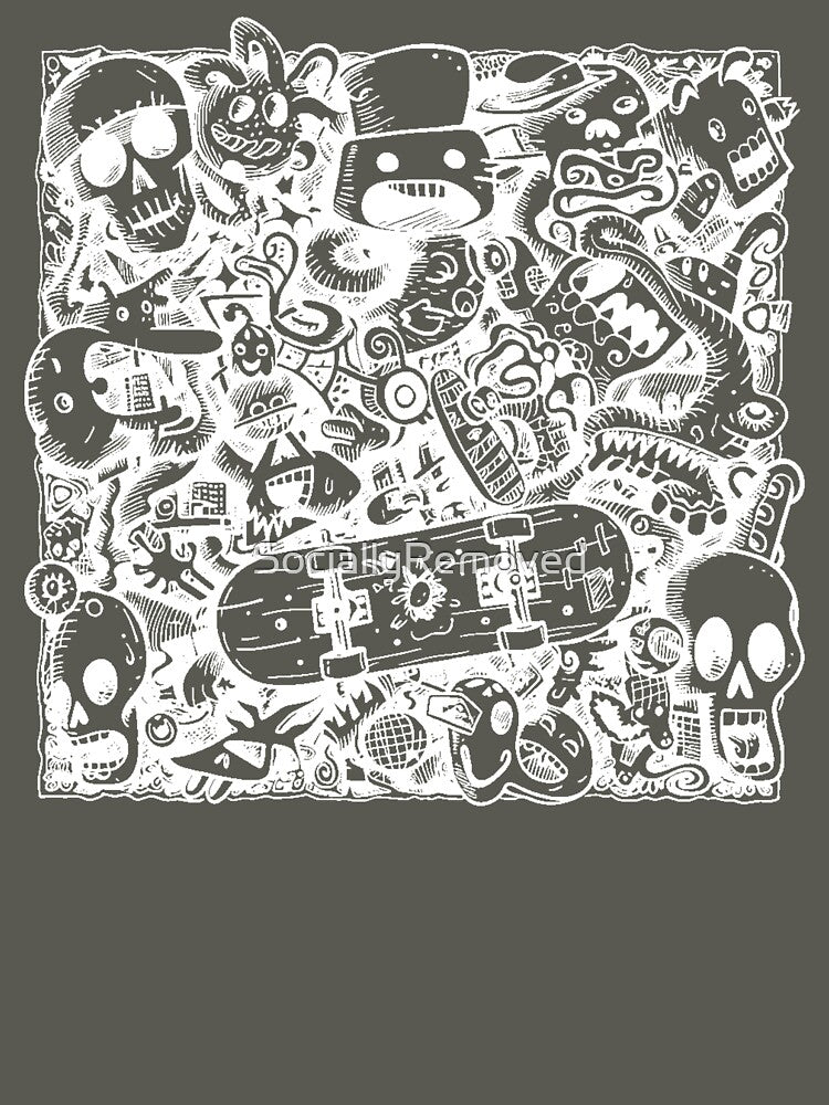 Skateboard Doodle Art T-Shirts, Hoodie, Sweatshirt
