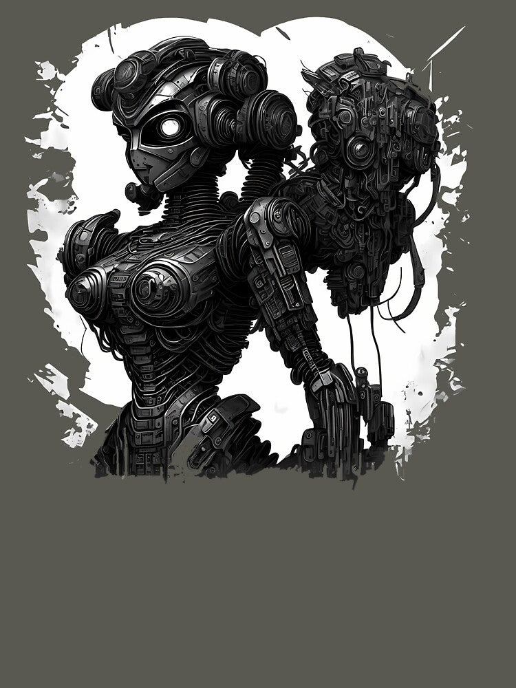 Cyberbunk Robot Classic T-Shirt by JosephNuts Hoodie, Sweatshirt | BlankRebels.com (Image 3)