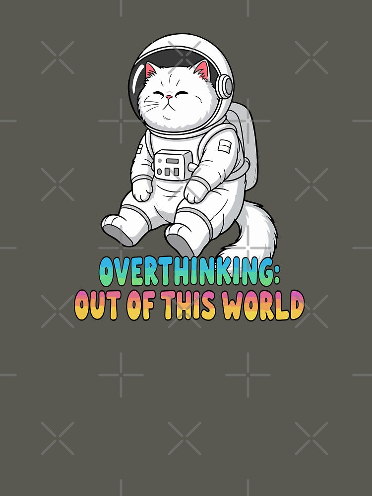 Overthinking Astronaut cat, out of this world by Anwen229 T-Shirts, Hoodie, Sweatshirt | BlankRebels.com (Image 3)
