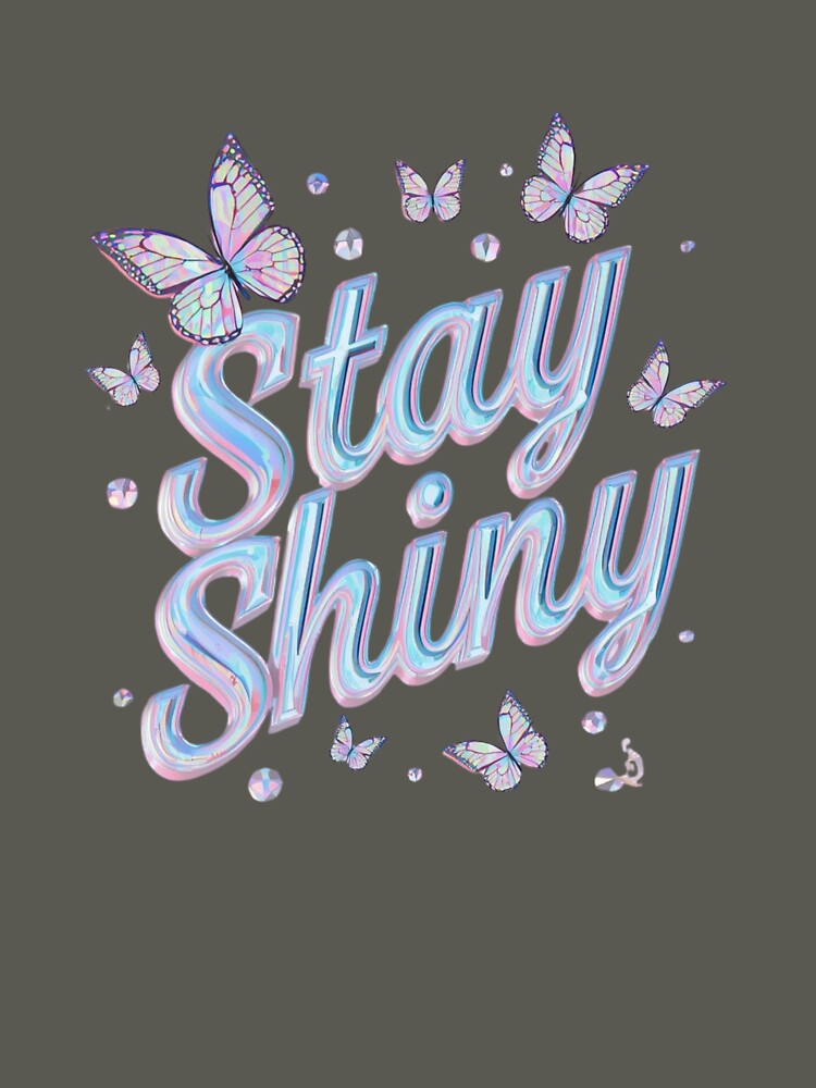 Stay Shiny – Y2K Aesthetic Tee by EcoArtTees Hoodie, Sweatshirt | BlankRebels.com (Image 3)