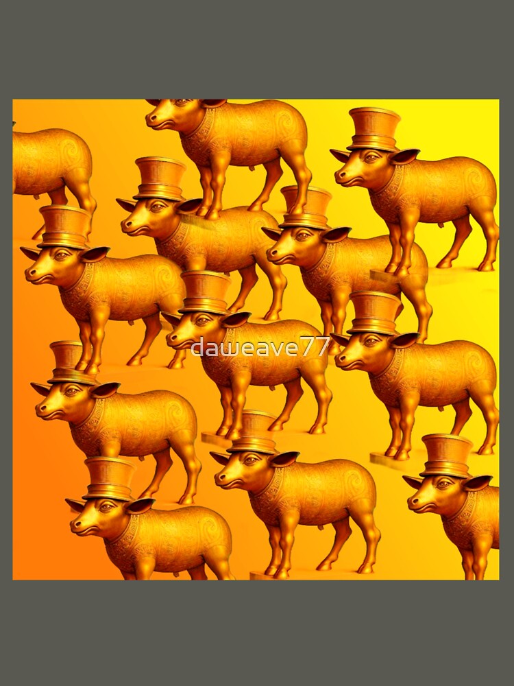 The Dapper Idol: Golden Calf Pattern by daweave77 T-Shirts, Hoodie, Sweatshirt | BlankRebels.com (Image 3)