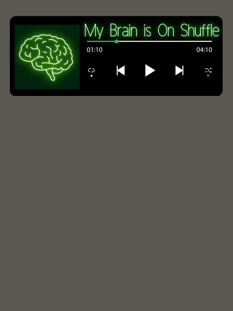 ADHD | My Brain is on Shuffle: Neurodiversity Vibes by Allie-Vesper T-Shirts, Hoodie, Sweatshirt | BlankRebels.com (Image 3)