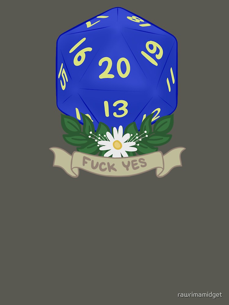 d20 Fuck Yes by rawrimamidget T-Shirts, Hoodie, Sweatshirt | BlankRebels.com (Image 3)