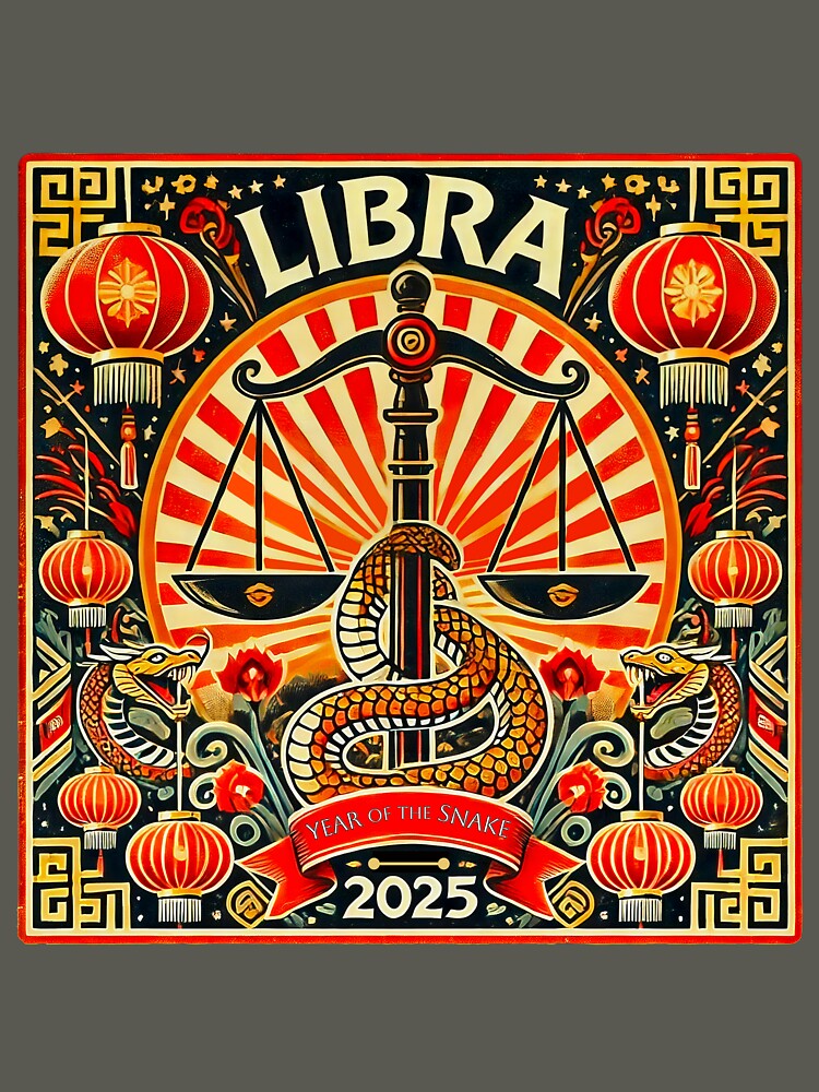 Libra Retro Chinese New Year Design by Sototos® ⭐⭐⭐⭐⭐ T-Shirts, Hoodie, Sweatshirt | BlankRebels.com (Image 3)