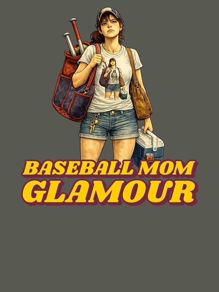 Baseball Mom Glamour by The Sporty Nerd T-Shirts, Hoodie, Sweatshirt | BlankRebels.com (Image 3)