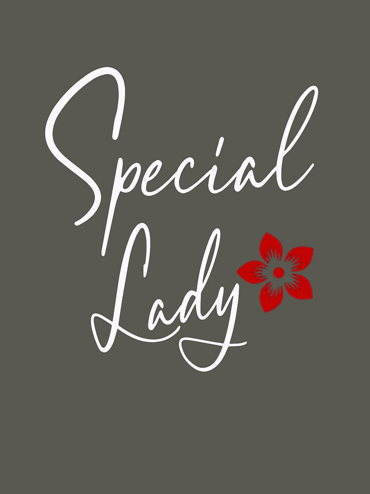 Special Lady Red Flower Design – Cute Feminine Floral Artwork, Perfect Gift for Women, Girls, Friends, Elegant Graphic by MagicShop3000