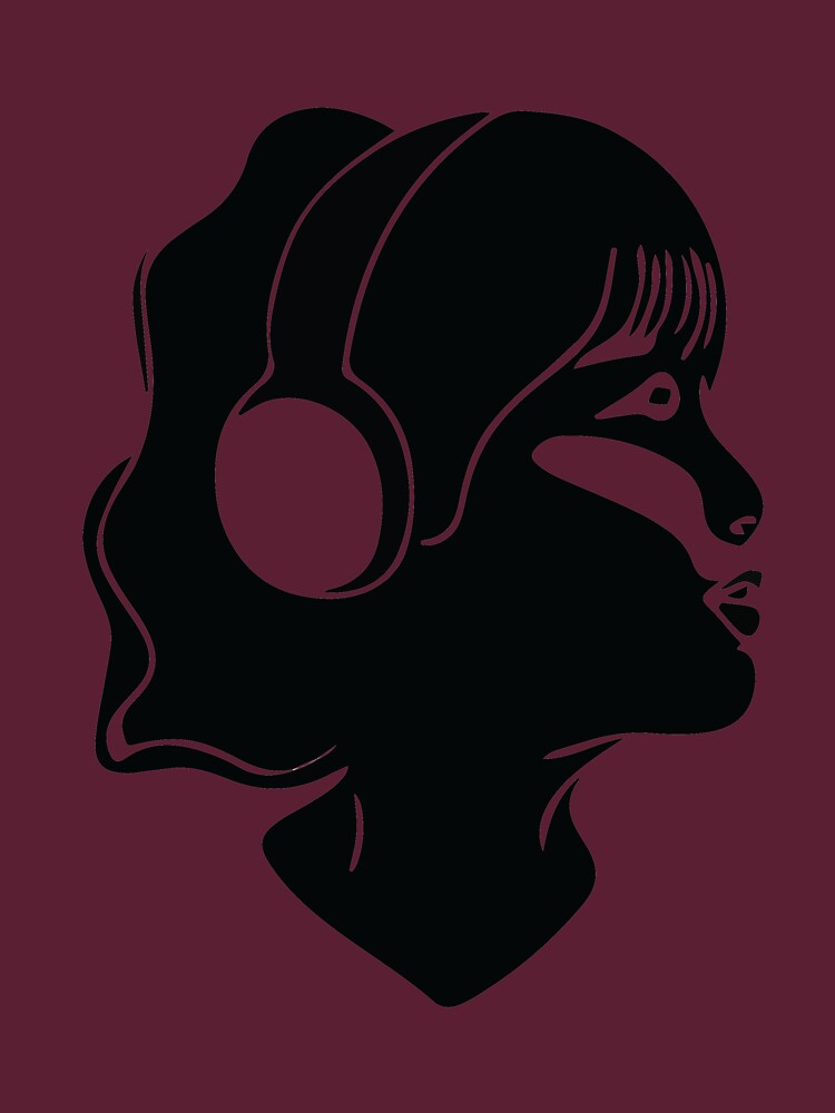 Girl Listening To Music by elgendesigns5