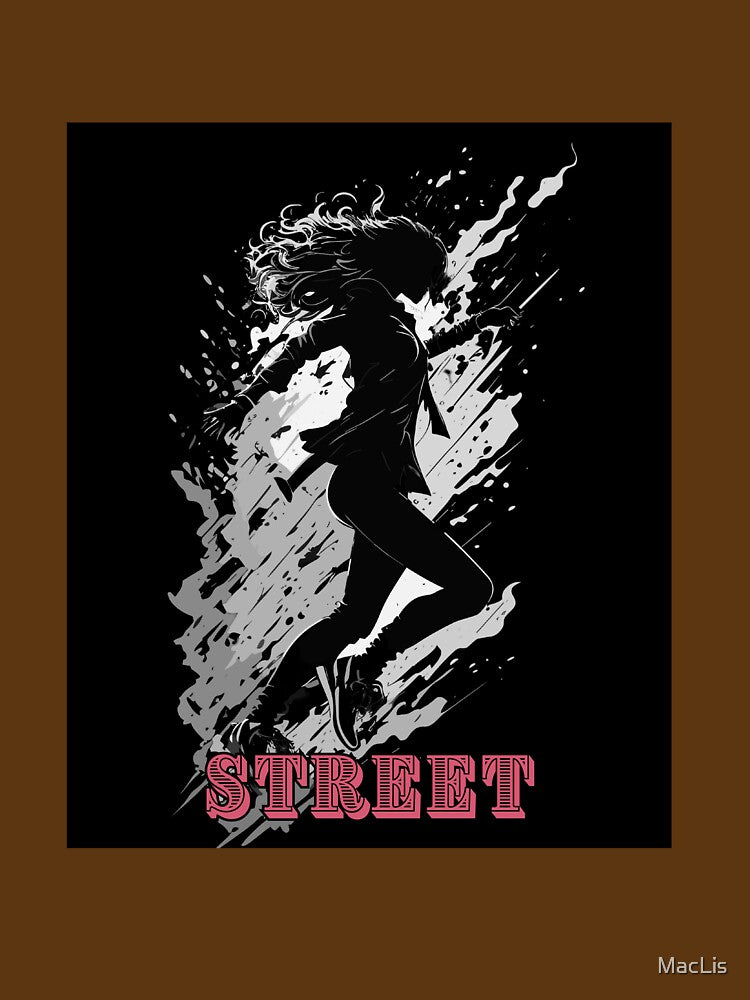running woman in black and white by MacLis T-Shirts, Hoodie, Sweatshirt | BlankRebels.com (Image 3)