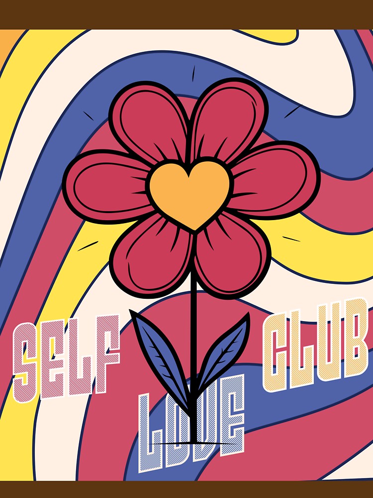 Embrace Self-Care with the Hippie Flower 'Self Love Club' Design by CraftedConcepts T-Shirts, Hoodie, Sweatshirt (Image 3)