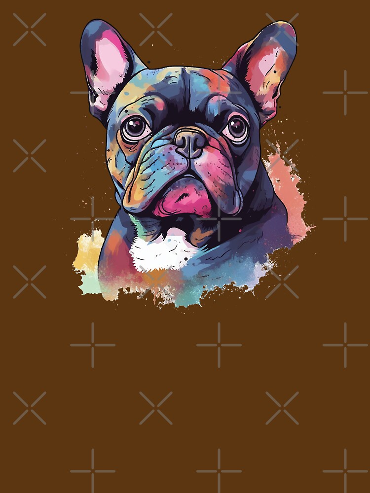 Watercolor French Bulldog T-Shirts, Hoodie, Sweatshirt