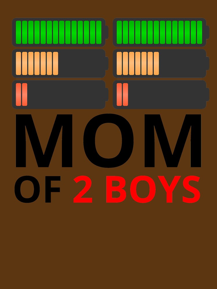 Mom Of 2 Boys Funny T-Shirts by Mahmoudshoping Hoodie, Sweatshirt | BlankRebels.com (Image 3)