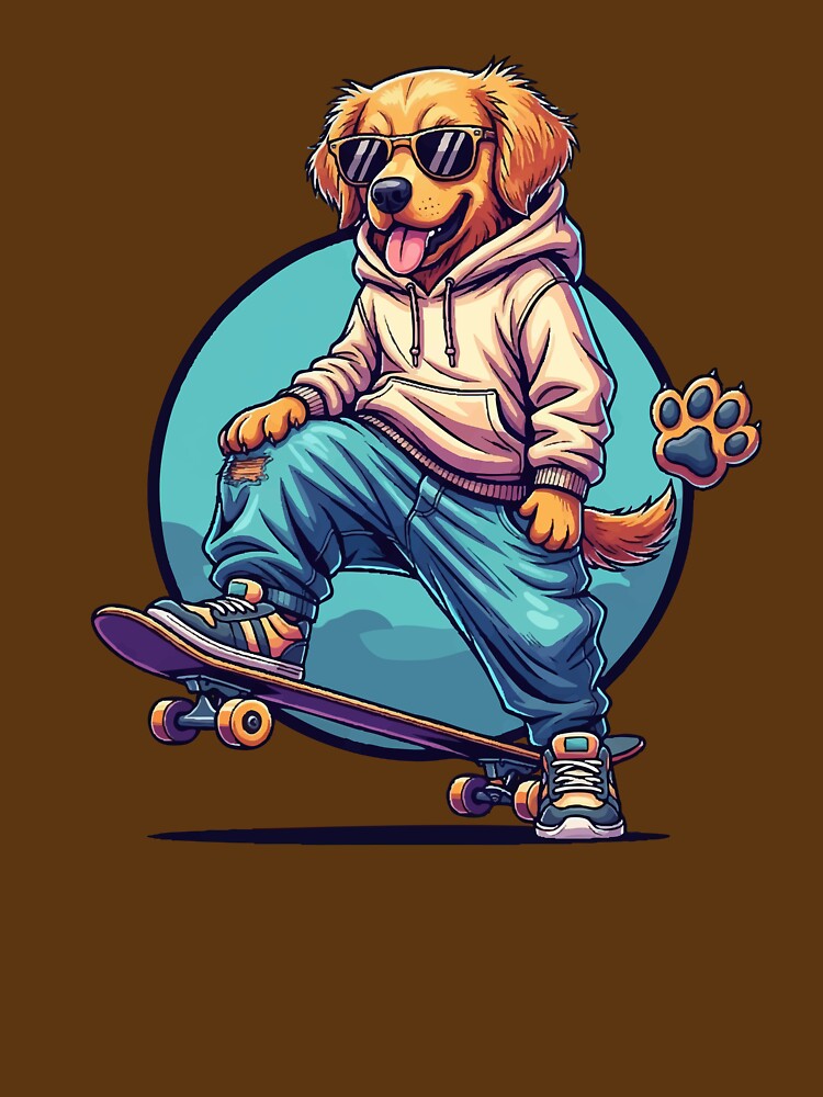 Cool Skate Dog – Urban Street Style by pehhappy T-Shirts, Hoodie, Sweatshirt | BlankRebels.com (Image 3)
