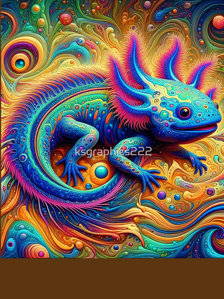Axolotl Art #94 | Axolotl Lovers by ksgraphics222 T-Shirts, Hoodie, Sweatshirt | BlankRebels.com (Image 3)