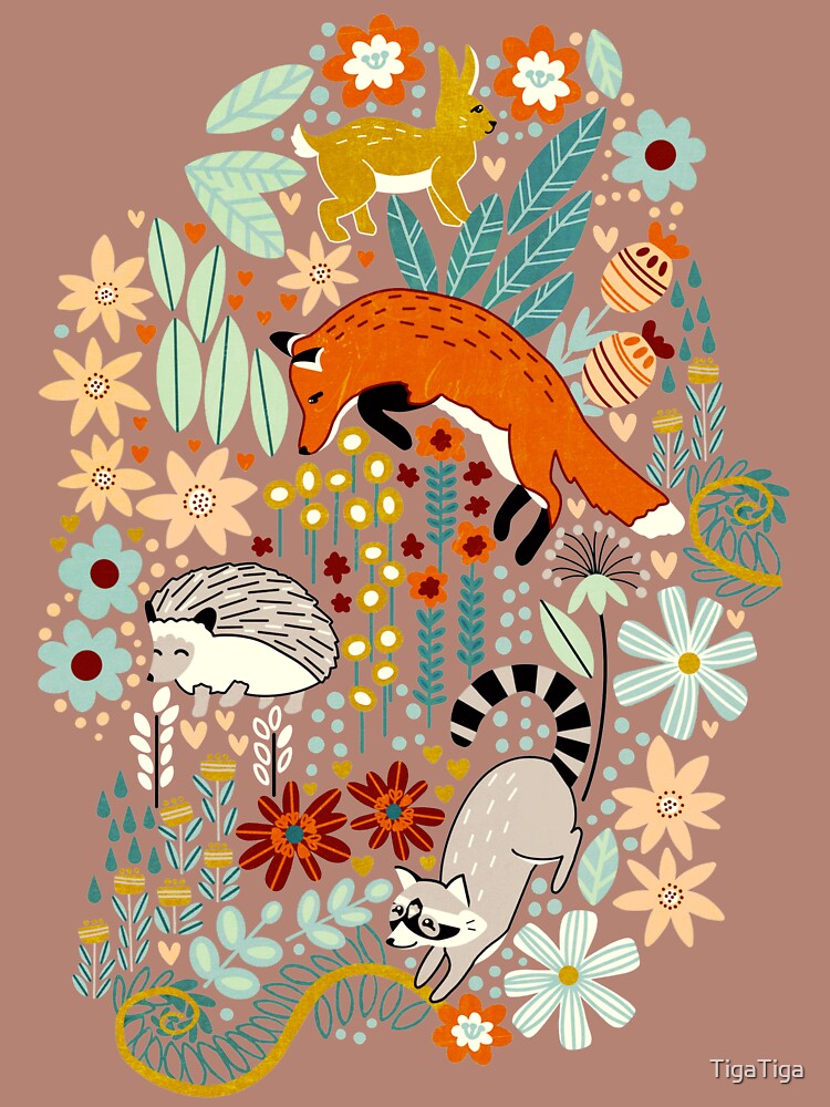 Textured Woodland Pattern by TigaTiga T-Shirts, Hoodie, Sweatshirt | BlankRebels.com (Image 2)