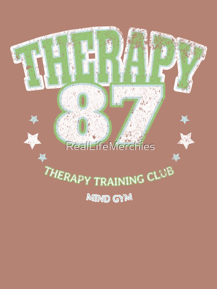 Therapy 87 Mind Gym – Retro Varsity Mental Health Design by RealLifeMerchies T-Shirts, Hoodie, Sweatshirt (Image 2)