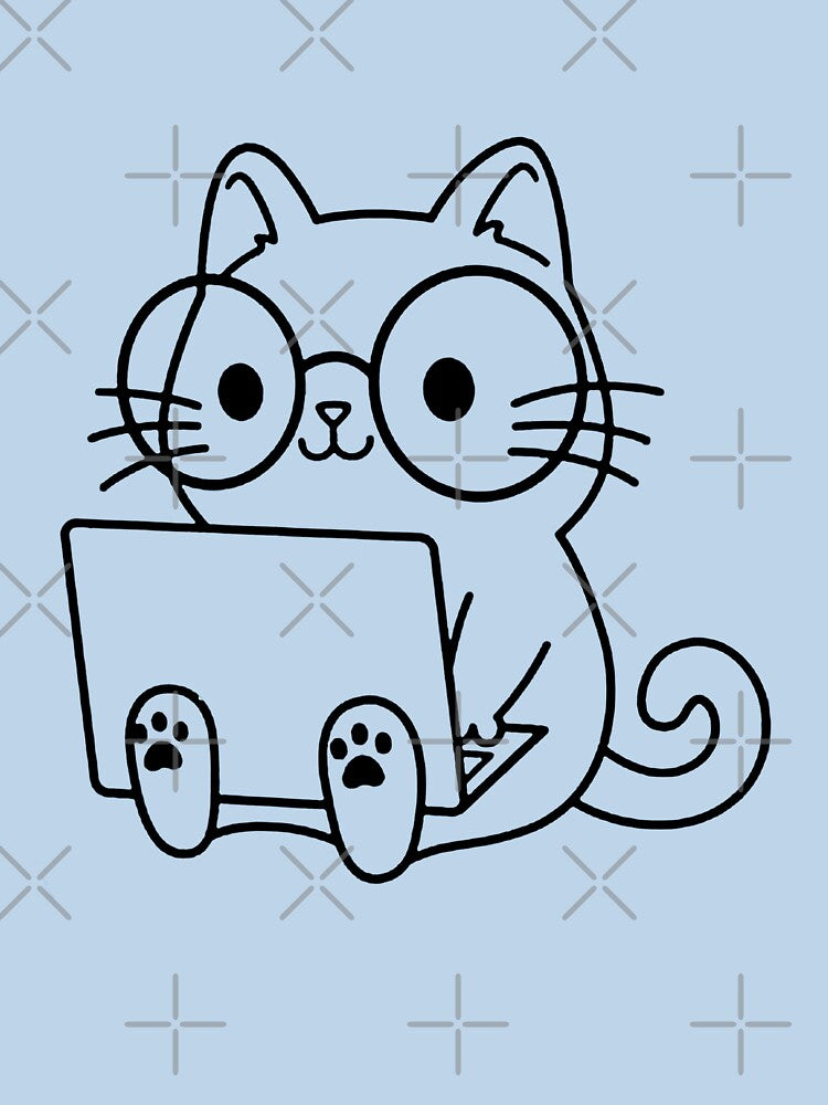 nerd cat by ompongalfina T-Shirts, Hoodie, Sweatshirt | BlankRebels.com (Image 3)