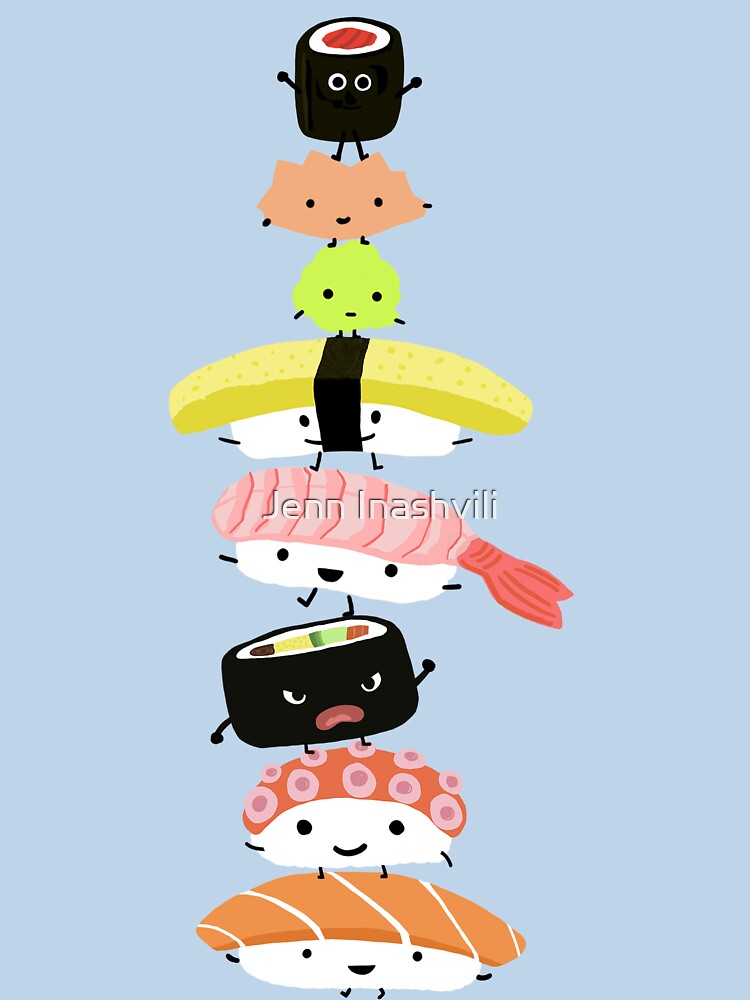 Sushi Stack by Jenn Inashvili T-Shirts, Hoodie, Sweatshirt | BlankRebels.com (Image 3)