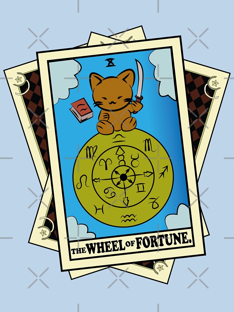 TAROT CARDS DECK | THE WHEEL OF FORTUNE. | FORTUNE CAT by FalconLifeStore T-Shirts, Hoodie, Sweatshirt (Image 3)