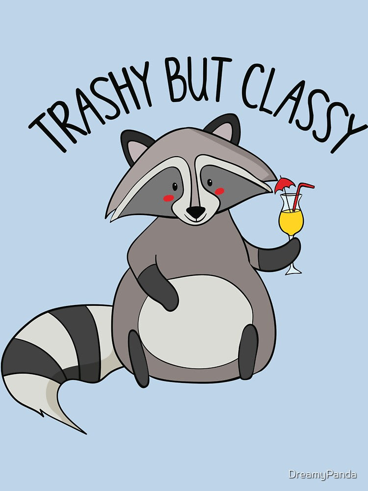Trashy But Classy- Funny Raccoon gift by DreamyPanda T-Shirts, Hoodie, Sweatshirt | BlankRebels.com (Image 3)