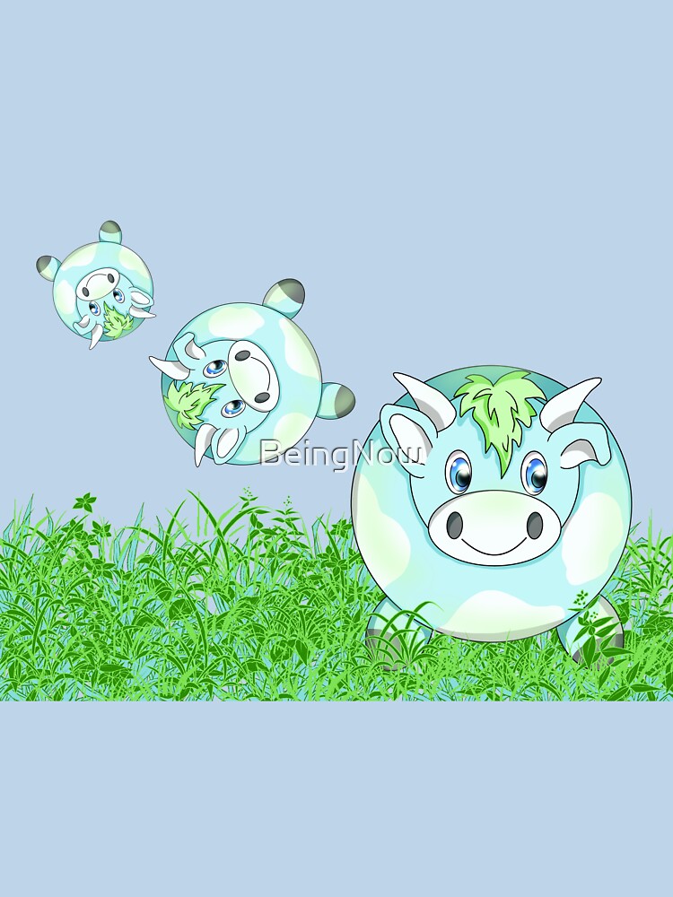 kawaii cow in grass by BeingNow T-Shirts, Hoodie, Sweatshirt | BlankRebels.com (Image 3)