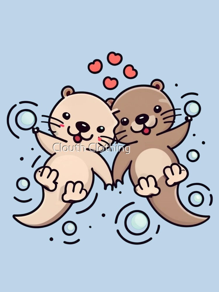 Significant Otters Otters Holding Hands by Clouth Clothing  ⭐⭐⭐⭐⭐ T-Shirts, Hoodie, Sweatshirt | BlankRebels.com (Image 3)