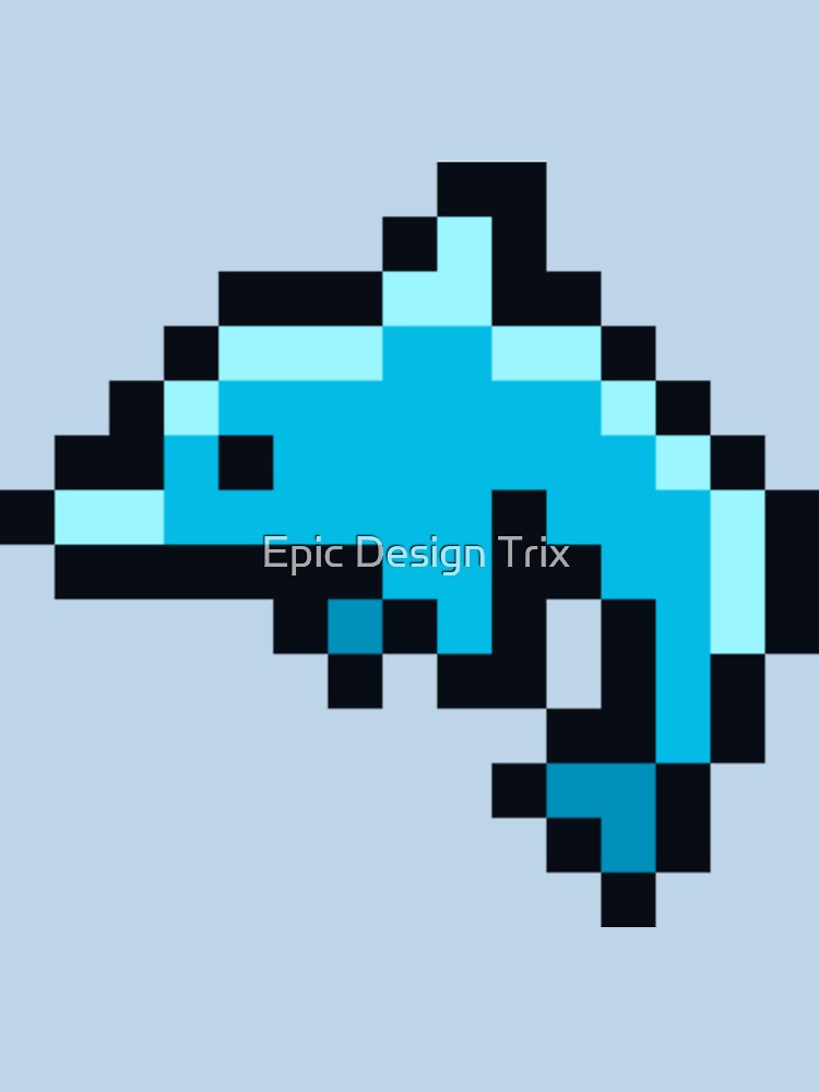 Dolphin pixel art by Epic Design Trix T-Shirts, Hoodie, Sweatshirt | BlankRebels.com (Image 3)