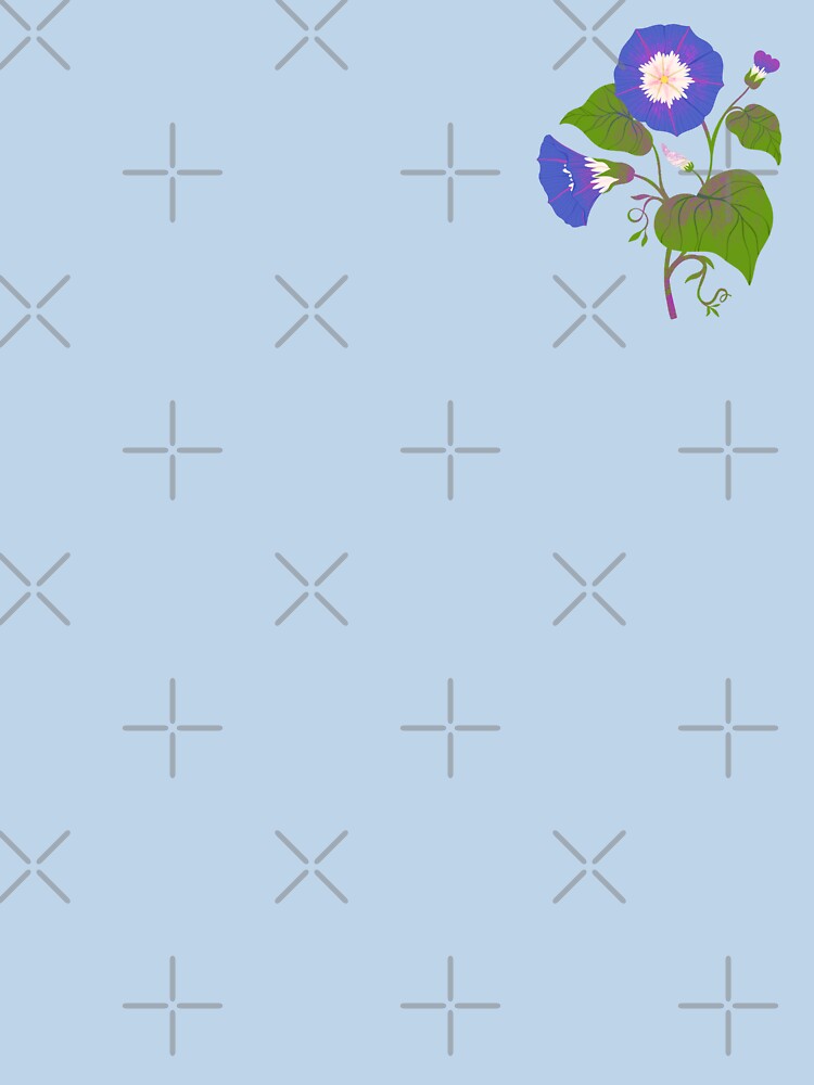 Beautiful Purple and Blue Morning Glory by Yulia Saraswati T-Shirts, Hoodie, Sweatshirt | BlankRebels.com (Image 3)