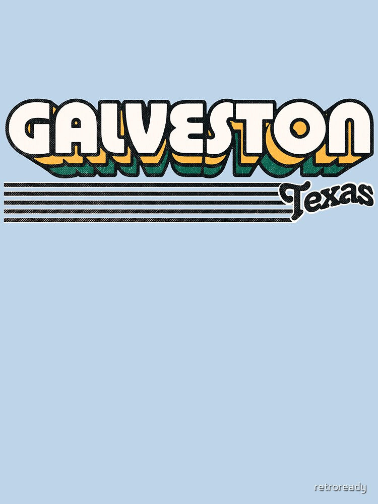 Galveston, Texas | Retro Stripes by retroready T-Shirts, Hoodie, Sweatshirt | BlankRebels.com (Image 3)