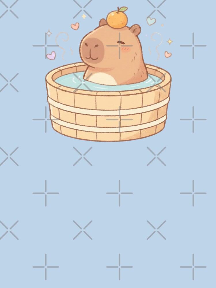Cute Chubby Capybara Yuzu Bath - Kawaii Cozy Aesthetic by L.U.S.A T-Shirts, Hoodie, Sweatshirt | BlankRebels.com (Image 3)