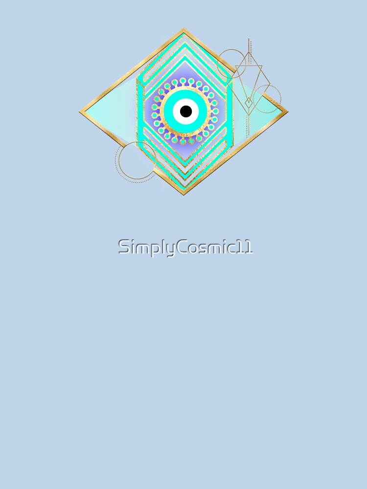 Modern Golden Evil Eye by SimplyCosmic11 T-Shirts, Hoodie, Sweatshirt | BlankRebels.com (Image 3)