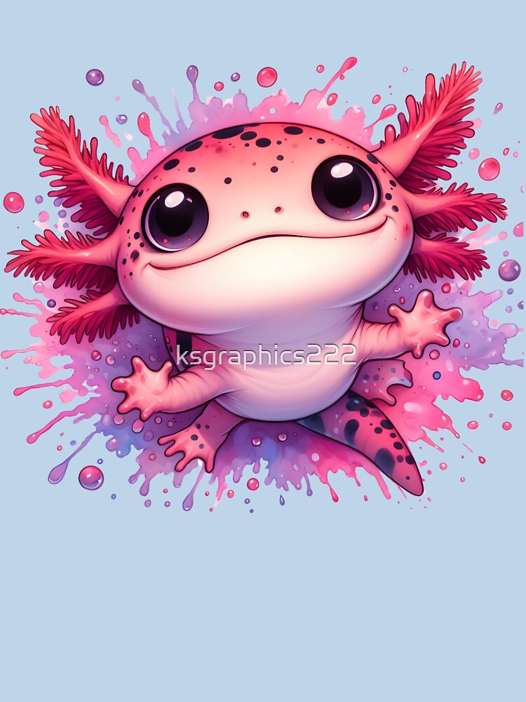 Axolotl Art #89 | Axolotl Lovers by ksgraphics222 T-Shirts, Hoodie, Sweatshirt | BlankRebels.com (Image 3)
