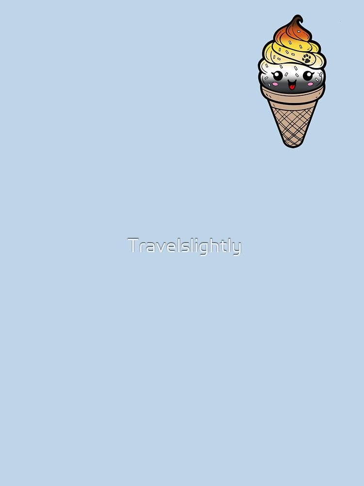 Sweet Bear Pride Flag Ice Cream, Subtle Bear Kawaii Ice Cream Cone Design by Travelslightly T-Shirts, Hoodie,... (Image 3)