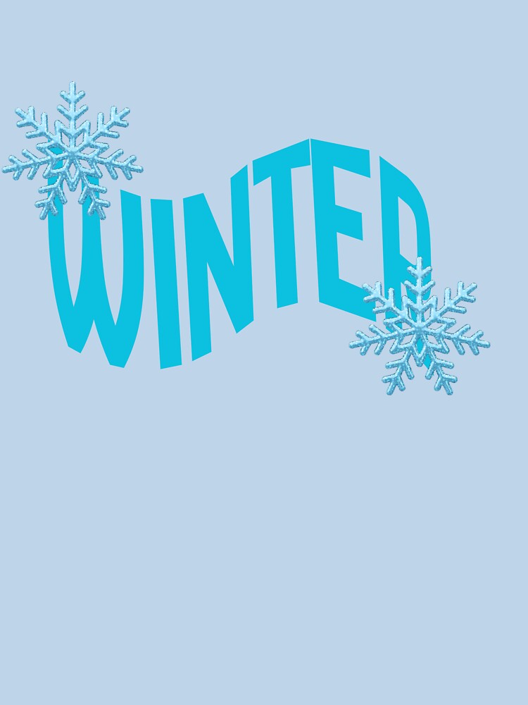 Winter Aesthetic Typography with Snowflakes – Cozy Cold Season Design by Uceepeace T-Shirts, Hoodie, Sweatshirt (Image 3)