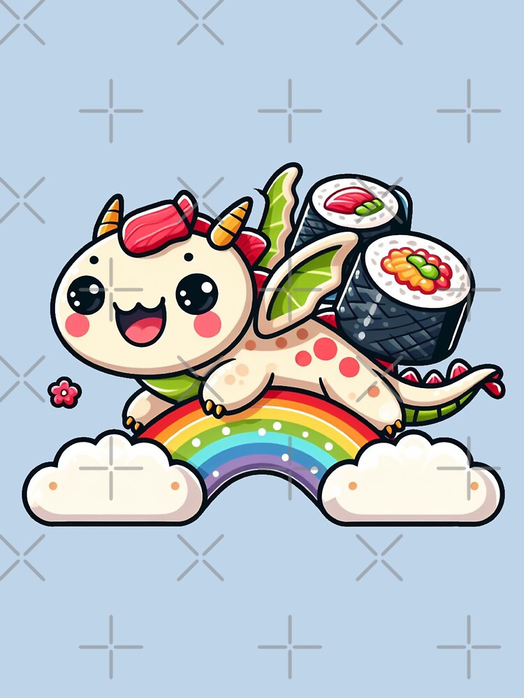Adorable Dragon Sushi Feast - Endearing by Shtex T-Shirts, Hoodie, Sweatshirt | BlankRebels.com (Image 3)