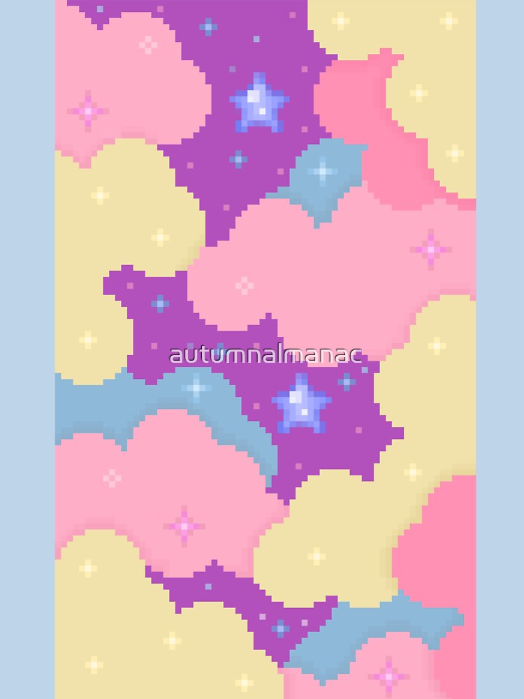 pixel cotton candy clouds by autumnalmanac