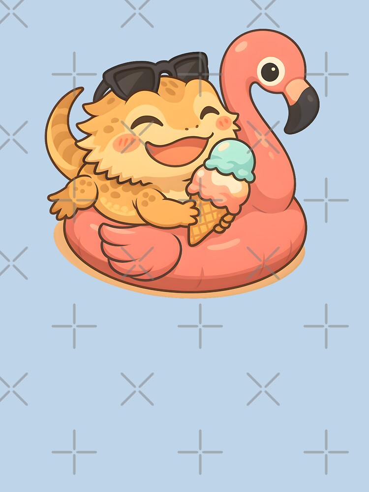 Bearded Dragon - Kawaii Pet - Ice Cream Vibes by aylastyle T-Shirts, Hoodie, Sweatshirt | BlankRebels.com (Image 3)