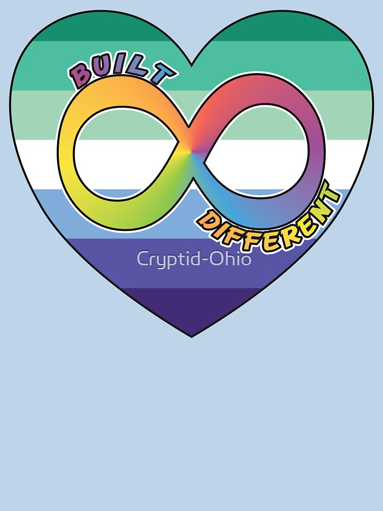 Built Different | Neurodivergent + Gay Man Pride by Cryptid-Ohio T-Shirts, Hoodie, Sweatshirt | BlankRebels.com (Image 3)