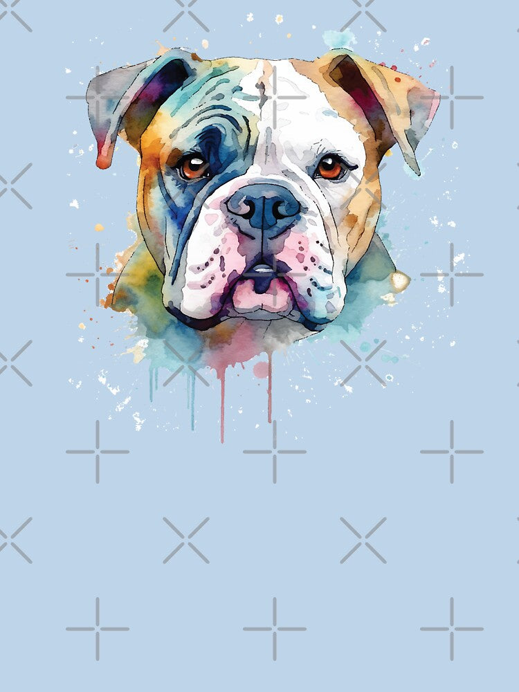 Watercolor American Bulldog T-Shirts, Hoodie, Sweatshirt