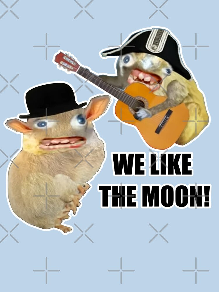 Spongmonkeys "We Like the Moon" by Eclectica-Lydia T-Shirts, Hoodie, Sweatshirt | BlankRebels.com (Image 3)