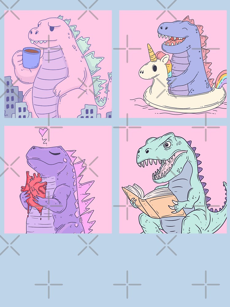 Dinosaur Mood Board – Chaos, Love, and Caffeine by Jess.a.creates T-Shirts, Hoodie, Sweatshirt | BlankRebels.com (Image 3)
