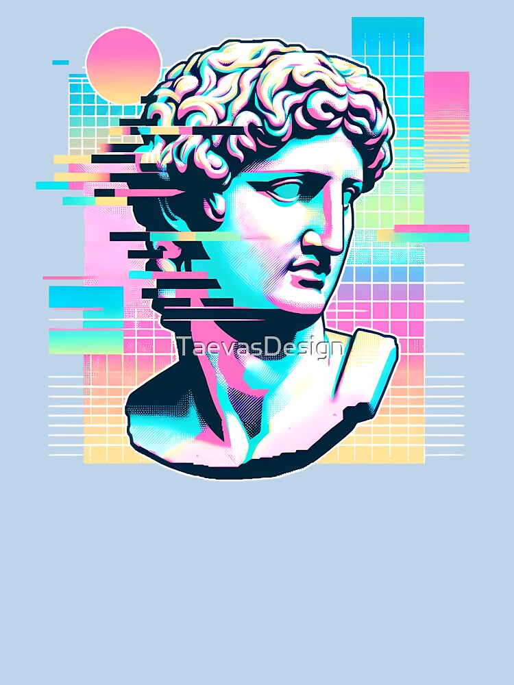 Vaporwave Greek God by TaevasDesign T-Shirts, Hoodie, Sweatshirt | BlankRebels.com (Image 3)