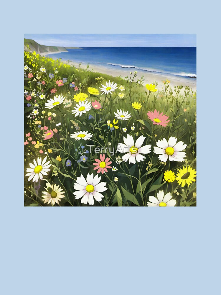 Boho Wildflowers Cottagecore Countryside Coastal Wildflowers 2 of 4 by Beachy T-Shirts, Hoodie, Sweatshirt (Image 3)