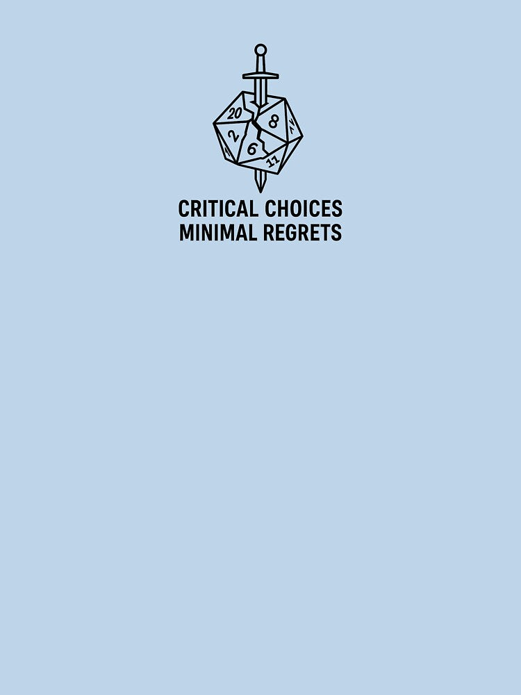 Critical Choices Minimal Regrets by olybib T-Shirts, Hoodie, Sweatshirt | BlankRebels.com (Image 3)